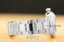 Rolex Mens Datejust Silver 18k White Gold Bezel & Steel Watch + Oyster Band