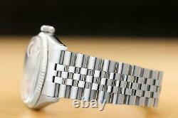Rolex Mens Datejust Silver Dial 18k White Gold & Stainless Steel Watch