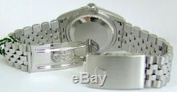 Rolex Mens Stainless White Gold Bold Stick DateJust Model 16234 SANT BLANC