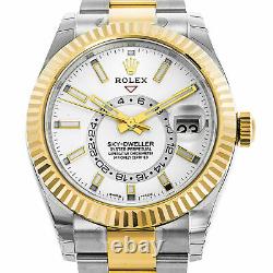 Rolex Sky-Dweller 326933 White Dial Steel & 18K Yellow Gold Automatic Watch