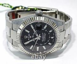 Rolex Sky-Dweller 326934 Steel Black Dial Oyster Perpetual BOX/PAPERS NEW