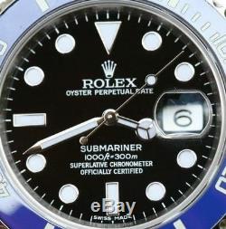 Rolex Submariner 116610 Steel Bruiser Batman Custom Bezel 4 White Gold 116619