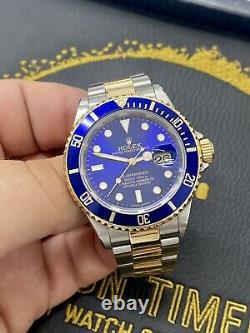 Rolex Submariner 16613 Blue Dial Stainless Steel & 18k Yellow Gold