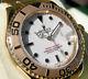 Rolex YACHT-MASTER 16628 Mens 18K Yellow Gold Time Lapse Bezel White Dial 40MM