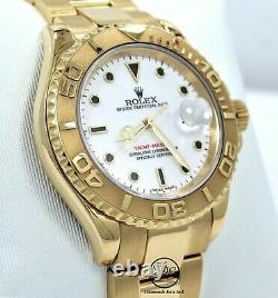 Rolex Yacht-Master 16628 40mm Oyster 18K Yellow Gold Date Watch Mint Condition