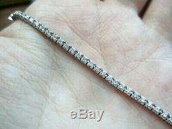 SMALL Real 14K White Gold DIAMOND Tennis Bracelet 3.75 2ctw Child Toddler 1ctw