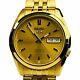 Seiko 5 Automatic Gold Stainless Steel 38mm Case Mens Watch SNK366K1