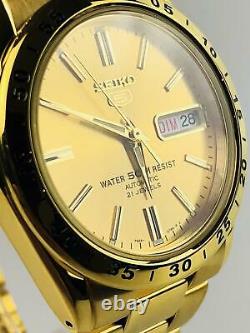 Seiko 5 Automatic Gold Stainless Steel Mens Watch SNKE06K1 RRP £219