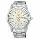 Seiko 5 Automatic White Dial Silver Stainless Steel Mens Watch SNKP15K1 RRP £179