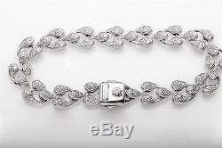 Signed $12,000 CHIMENTO 4ct VS G Diamond 18k White Gold Bracelet 27g