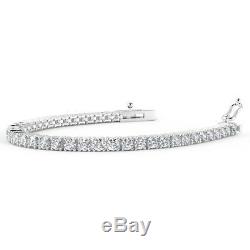 Special Offer. ! 5.00 Ct Round Diamond Tennis Bracelet, White Gold UK Hallmarked