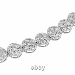 TJC 14K White Gold White Diamond SI-I1/F-G Tennis Bracelet for Wife 7'' 5ct