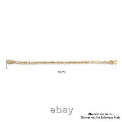 TJC Tennis Bracelet Size 7.5 Inches with in 14ct Gold Over Silver Wt. 14 Gms