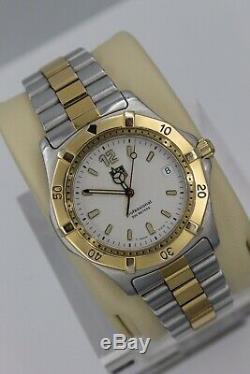 Tag Heuer 2000 WK1120 Professional Watch Mens Gold WE1120 WK1121 White Silver