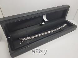 Tennis Bracelet white gold finish with Created Diamond double Row beautiful gift