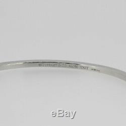 Tiffany & Co. T Two Hinged Bangle Bracelet 18ct White Gold RRP £4900