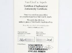 Van Cleef & Arpels 18K WG Perlee Diamond Bangle Bracelet Box Papers