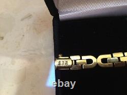 Vintage 14K Yellow & White Gold 8 1/8 Bracelet Italy MUST SEE