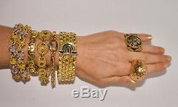 Vintage Pomellato Trinity Color Pink, Yellow And White Gold 18k Bracelet