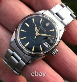 Vintage Rolex Oyster Date Precision 6466 Gilt Dial From 1963 #30mm