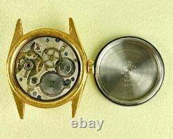 Vintage Rolex Precision Oyster Perpetual 29mm Gold Shell Ladies Watch Ref 6020