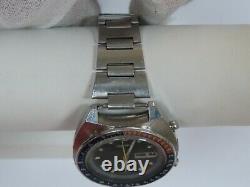 Vintage Seiko Automatic Pogue Pepsi Day Date Stainless Steel Men's Watch 6139