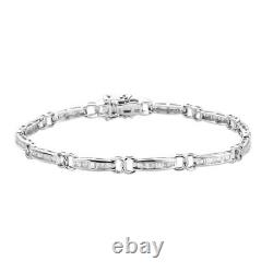 White Diamond I3/G-H Tennis Bracelet Women 9ct White Gold SGL CERTIFIED Size 7