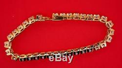 White Diamonds Mens Tennis Bracelet 10 Carats 10k Gold Asaar BEST PRICE ON EBAY