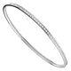 White Gold Cz 3mm Bangle