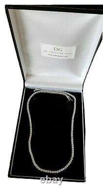 White gold finish created diamond Tennis necklace and bracelet 3mm