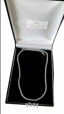 White gold finish created diamond Tennis necklace and bracelet 3mm Gift Idea