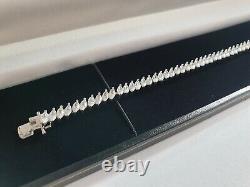 White gold finish marquise cut created diamond bracelet Bracelet box gift idea
